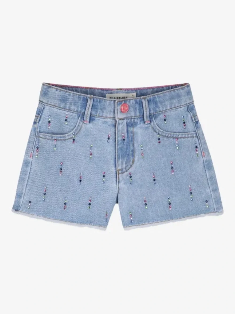 Billieblush crystal-embellished denim shorts